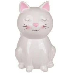 Out Of The Blue Objets Déco Enfant Tirelire Chat Coeur Noir 15cm -Luminaires enfant Soldes tirelire chat blanc 15cm 3