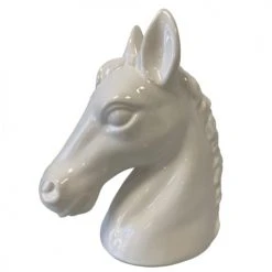 STC Objets Déco Enfant Tirelire En Forme De Buste De Cheval Blanc