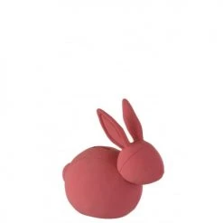 LANADECO Objets Déco Enfant Tirelire Lapin Résine Rose
