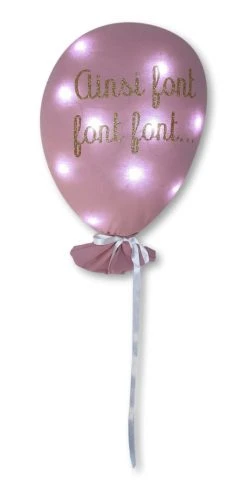 Jeanne Et Juliette Veilleuses Pour Bébé Veilleuse Ballon Enfant Rose