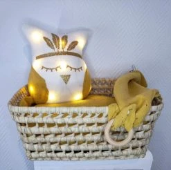 Jeanne Et Juliette Veilleuses Pour Bébé Veilleuse Chouette Enfant Blanc -Luminaires enfant Soldes veilleuse chouette enfant blanc 8