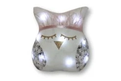 Jeanne Et Juliette Veilleuses Pour Bébé Veilleuse Chouette Enfant Blanc Plumes