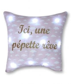 Jeanne Et Juliette Veilleuses Pour Bébé Veilleuse Coussin Enfant Rose