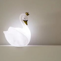 Mathi Design Veilleuses Pour Bébé Veilleuse Cygne Blanc -Luminaires enfant Soldes veilleuse cygne blanc 2
