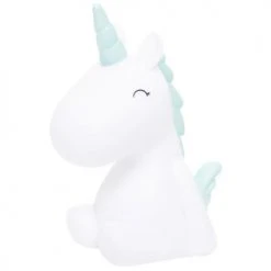 Amadeus Veilleuses Pour Bébé Veilleuse Licorne LED Crinière Bleue