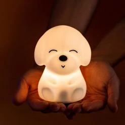 Little L Veilleuses Pour Bébé Veilleuse Lumineuse Tactile En Silicone, Chien -Luminaires enfant Soldes veilleuse lumineuse tactile en silicone chien 5
