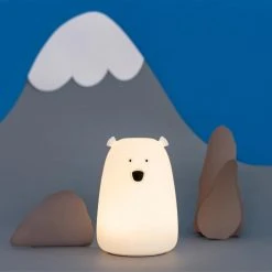 Little L Veilleuses Pour Bébé Veilleuse Lumineuse Tactile En Silicone, Ourson -Luminaires enfant Soldes veilleuse lumineuse tactile en silicone ourson 4