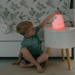 Atelier Pierre Veilleuses Pour Bébé Veilleuse My Boo Silicone Blanc -Luminaires enfant Soldes veilleuse my boo silicone blanc 2