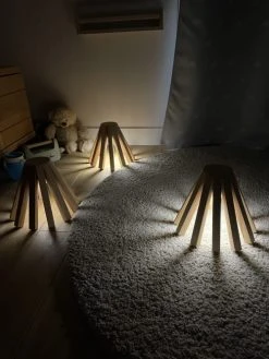 La Fabrique Des Potirons Veilleuses Pour Bébé Veilleuse Rechargeable En Bois Massif -Luminaires enfant Soldes veilleuse rechargeable en bois massif 3